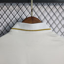 CAMISA  BRASIL - PÓLO -  BRANCA COM ESCUDO DOURADO - CBF - FEMININO - 22/ 23