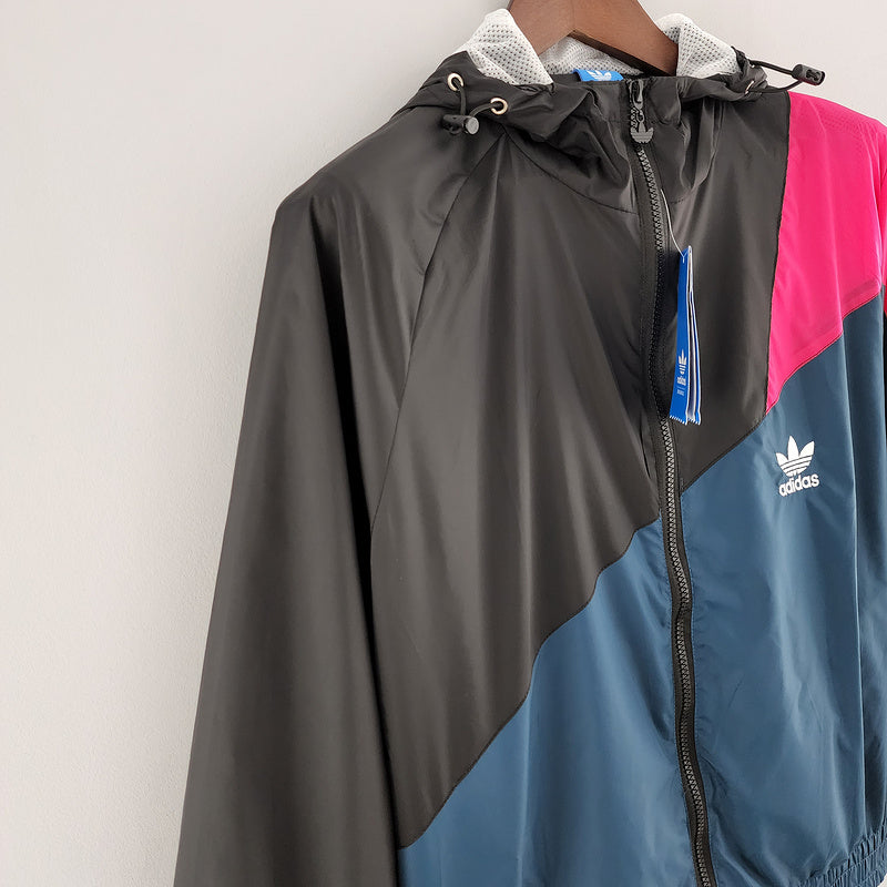 CORTA VENTO - STREETWEAR - PRETO, AZUL E ROSA - 2022