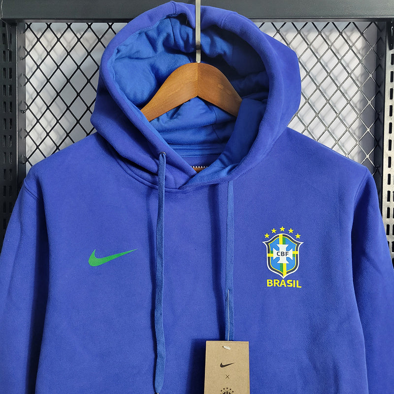 MOLETOM - BRASIL - AZUL COM VERDE - 2022