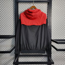 CORTA VENTO - CROACIA - PRETO E VERMELHO