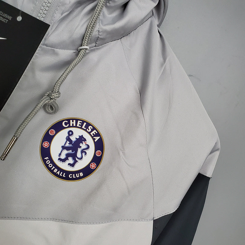 CORTA VENTO - CHELSEA - PRETO, CINZA E BRANCO