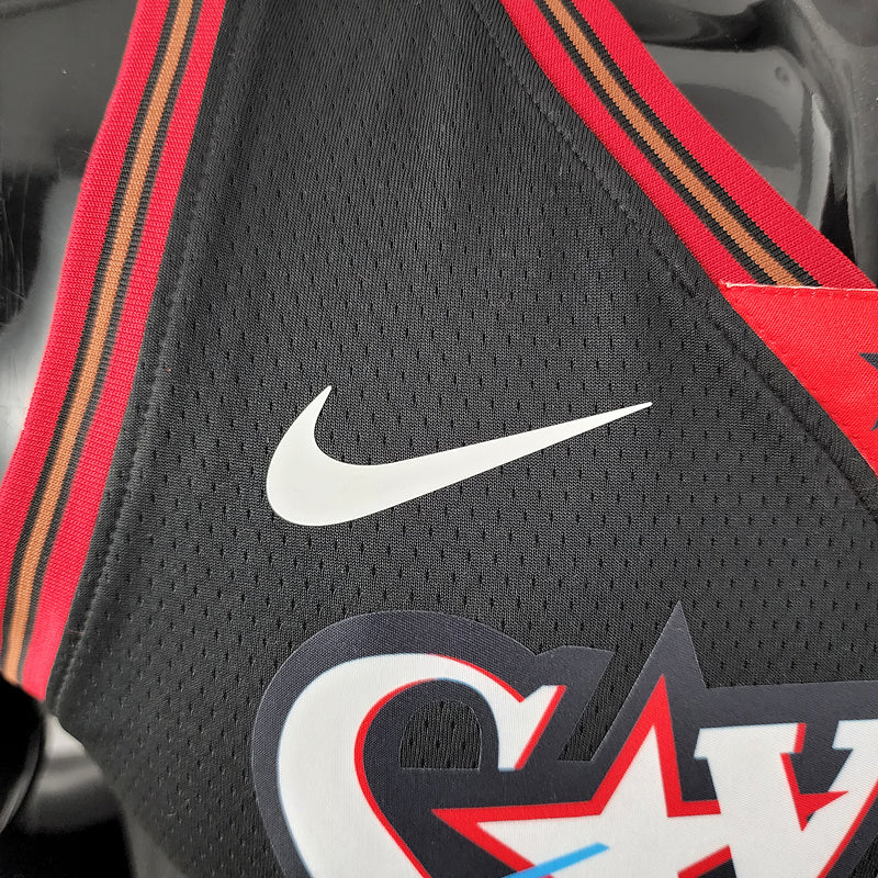 CAMISA PHILADELPHIA 76ERS - PRETA - RETRÔ