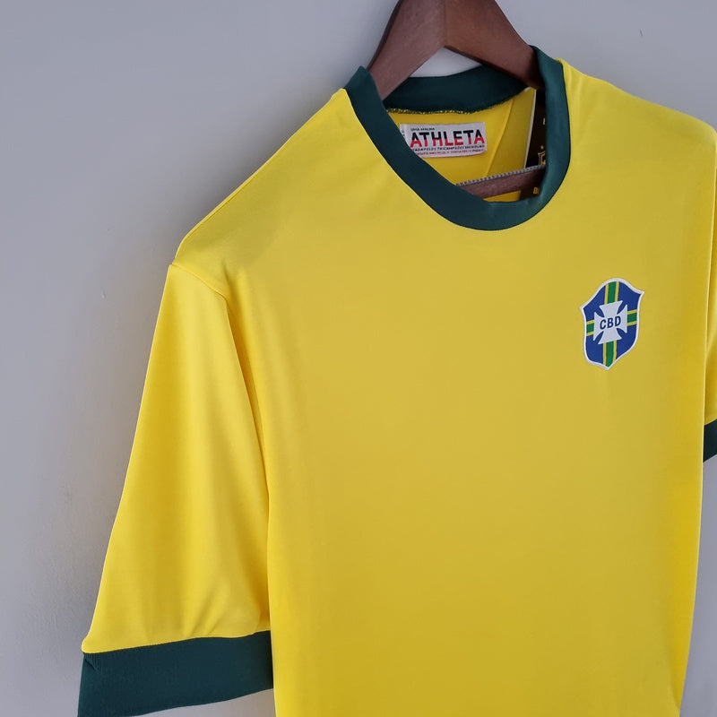 CAMISA BRASIL - RETRÔ - CASA/ HOME - TORCEDOR - 1970