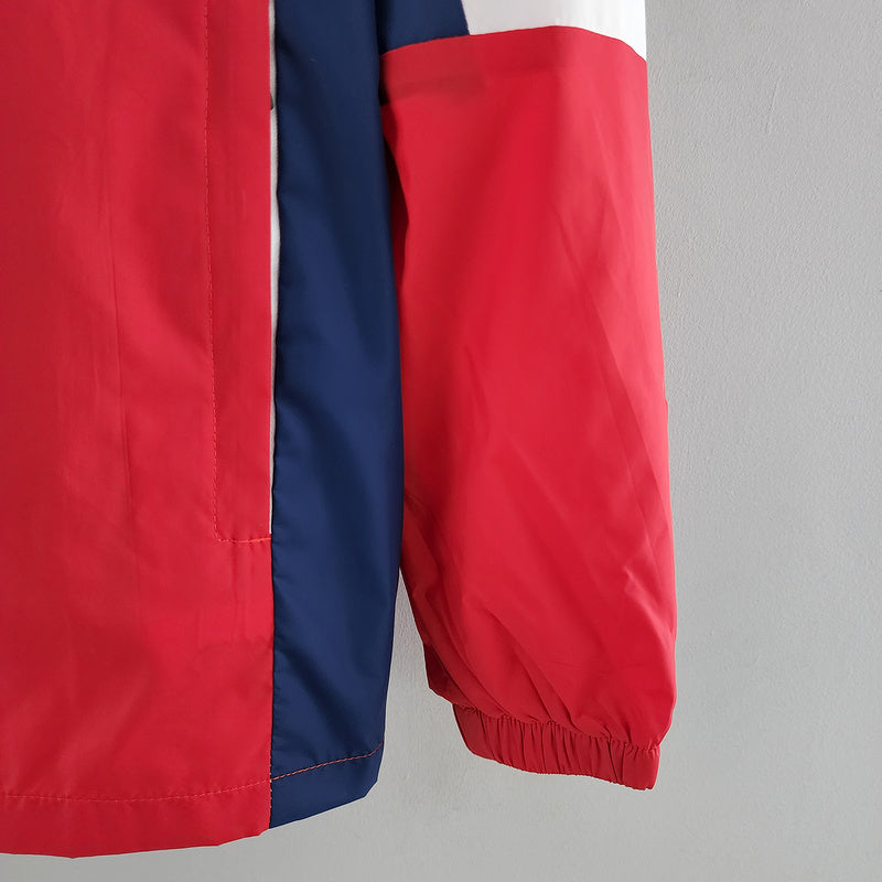 CORTA VENTO - STREETWEAR - SWOOSH - VERMELHO, BRANCO E AZUL - 2022