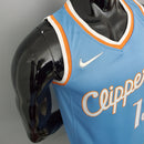 CAMISA LOS ANGELES CLIPPERS - AZUL COM NIKE BRILHANTE - CITY EDITION 75TH ANNIVERSARY - 2021/ 2022