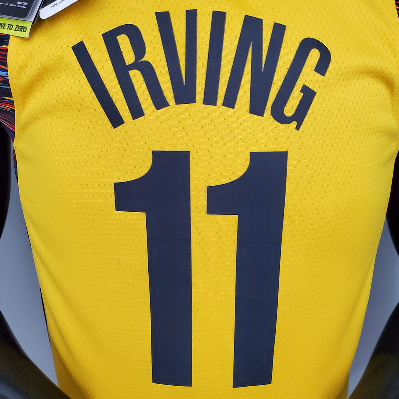 CAMISA BROOKLYN NETS - EDIÇÃO COMEMORATIVA AMARELO 2021 -