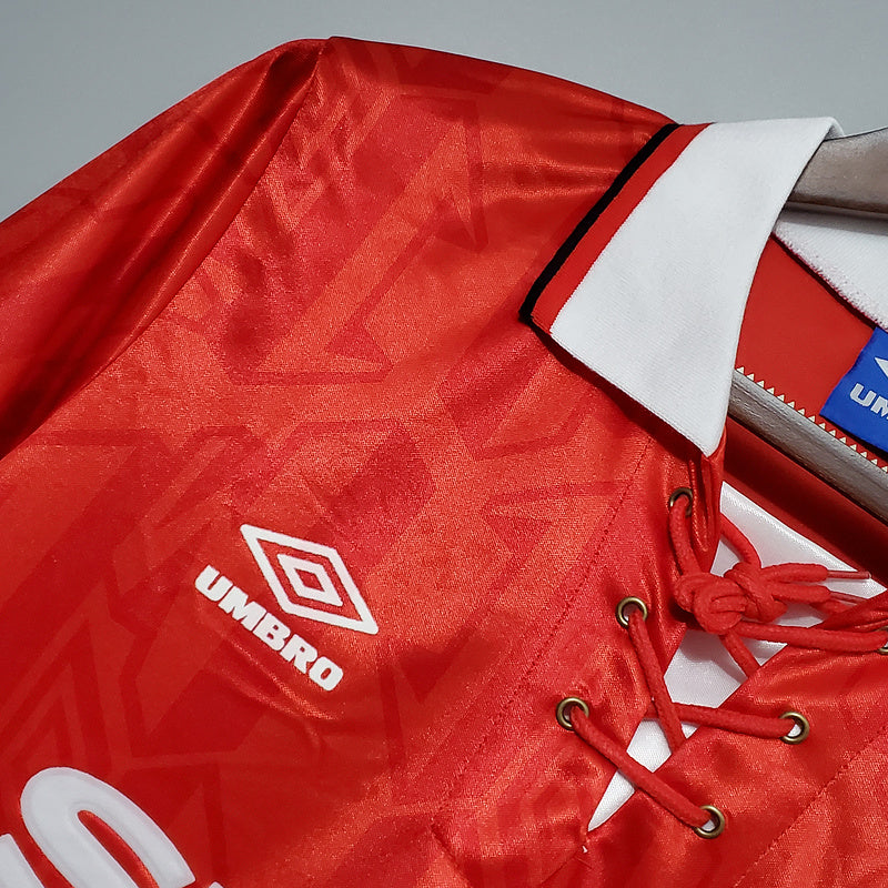 CAMISA MANCHESTER UNITED - RETRÔ - TORCEDOR - 1992