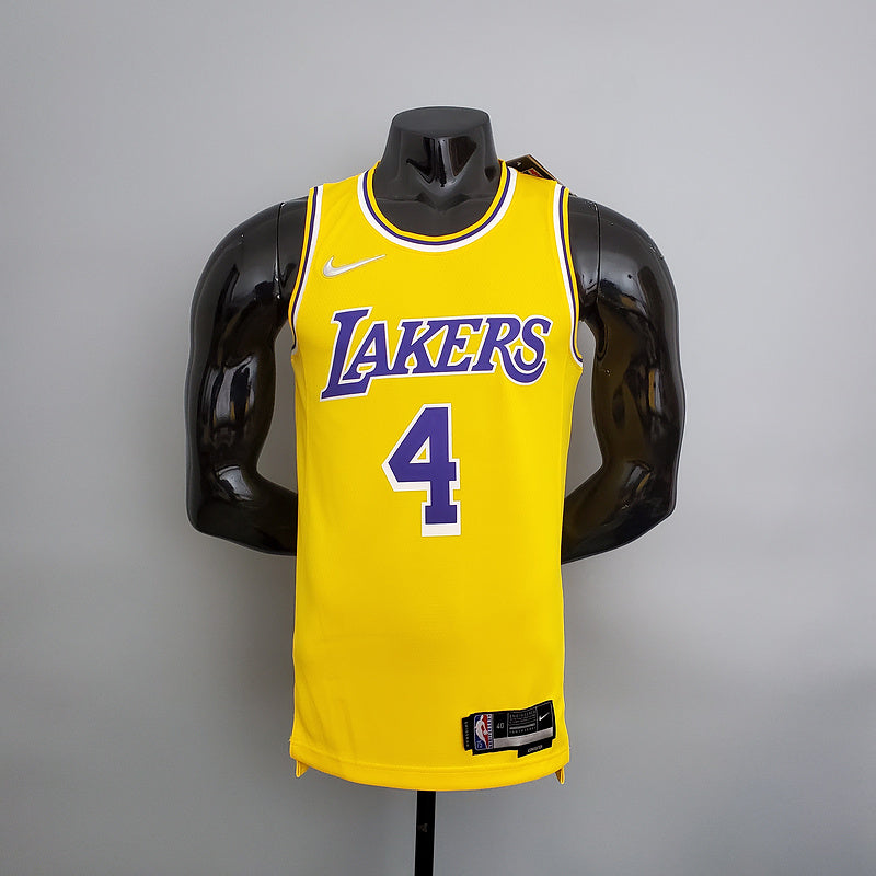 CAMISA LAKERS - AMARELA COM NIKE BRILHANTE - 75TH ANNIVERSARY - ICON EDITION - 2021/ 2022