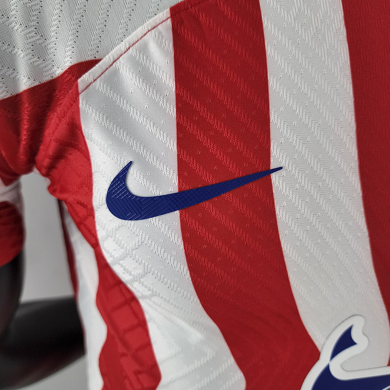 CAMISA ATLÉTICO DE MADRID - CASA/HOME - COM PATROCÍNIO - JOGADOR - 22/23