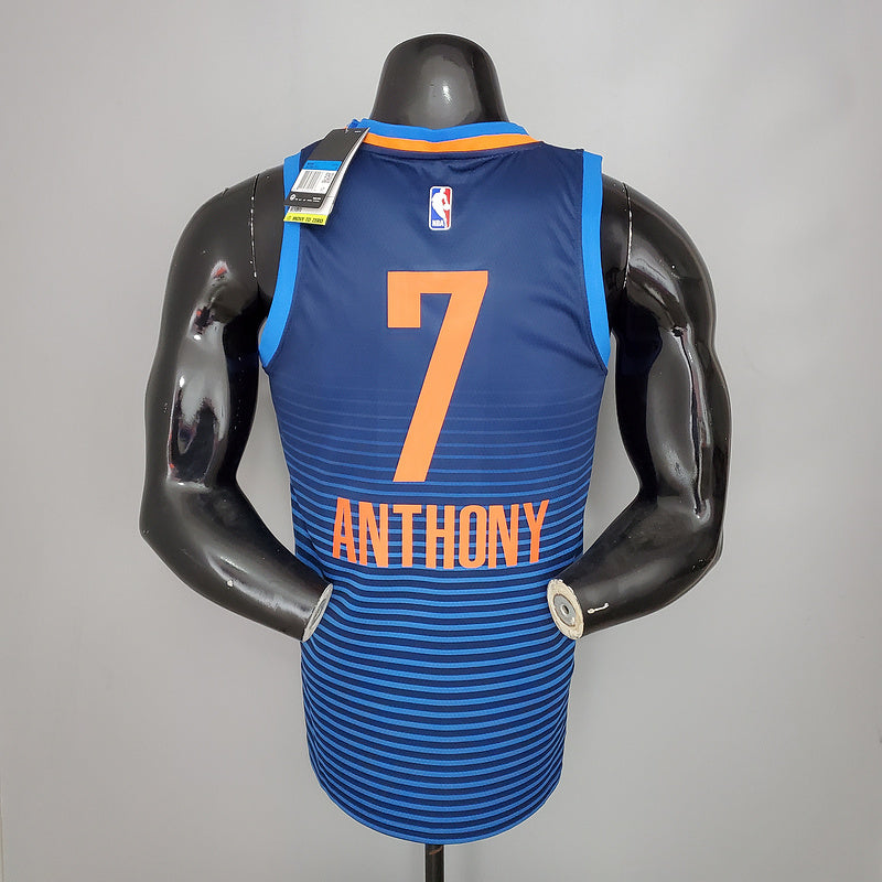 CAMISA OKLAHOMA CITY THUNDER - TEMPORADA 21/22 - AZUL LISTRADA