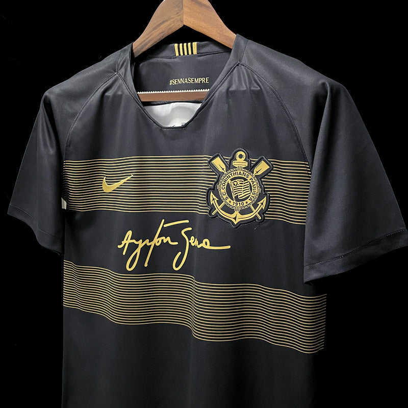 CAMISA CORINTHIANS - RETRÔ - TORCEDOR - HOMENAGEM AYRTON SENNA - 2018/19