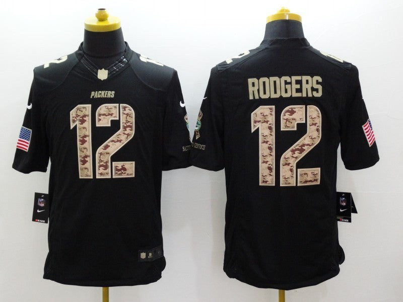 CAMISA GREEN BAY PACKERS - NFL - PRETO E CAMUFLADO