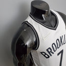 CAMISA BROOKLYN NETS - ICON EDITION 75TH ANNIVERSARY - NIKE BRILHANTE - BRANCA - 2021/ 2022