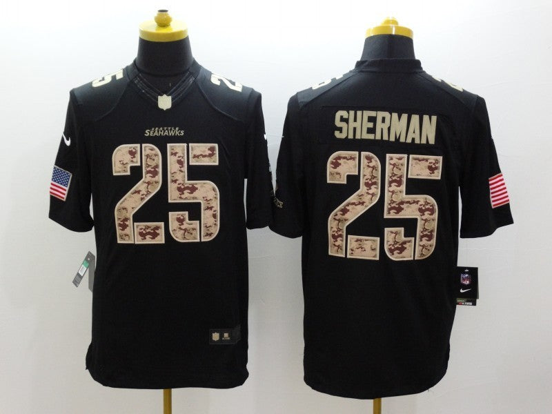CAMISA SEATTLE SEAHAWKS - NFL - PRETO E CAMUFLADO