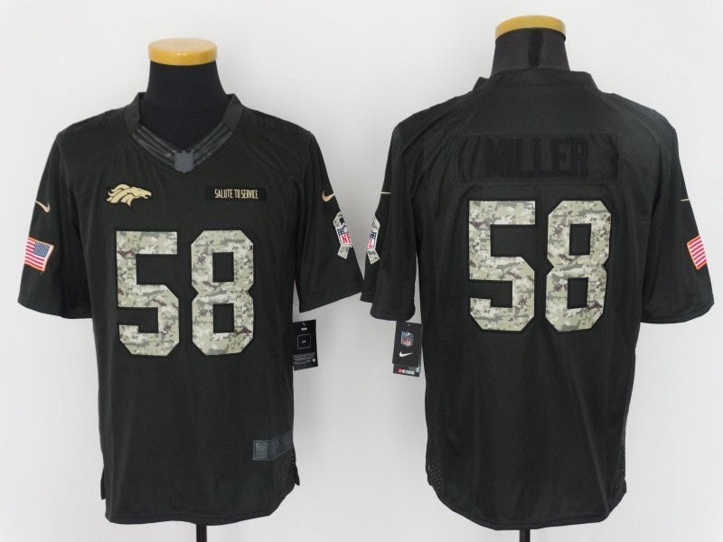 CAMISA DENVER BRONCOS - NFL - PRETO E BRANCO CAMUFLADO