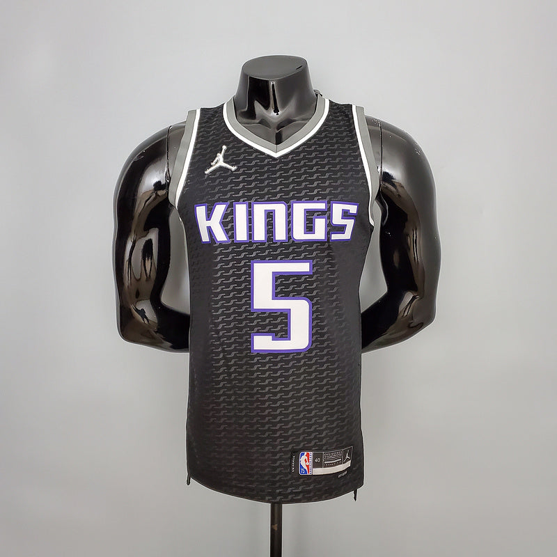 CAMISA SACRAMENTO KINGS - PRETA COM JORDAN BRILHANTE - 75TH ANNIVERSARY - 2021/ 2022