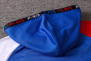 KIT PASSEIO COM CAPUZ - PARIS SAINT GERMAIN (PSG) - AZUL, VERMELHO E BRANCO
