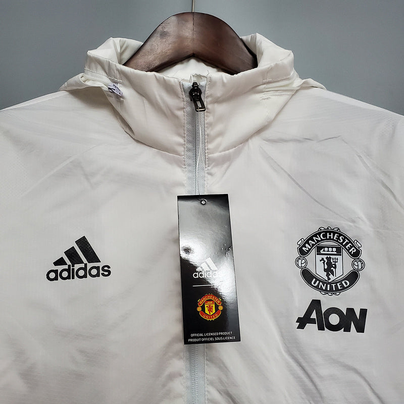 CORTA VENTO - MANCHESTER UNITED- BRANCO E PRETO
