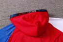 KIT PASSEIO COM CAPUZ - PARIS SAINT GERMAIN (PSG) - VERMELHO, BRANCO E AZUL