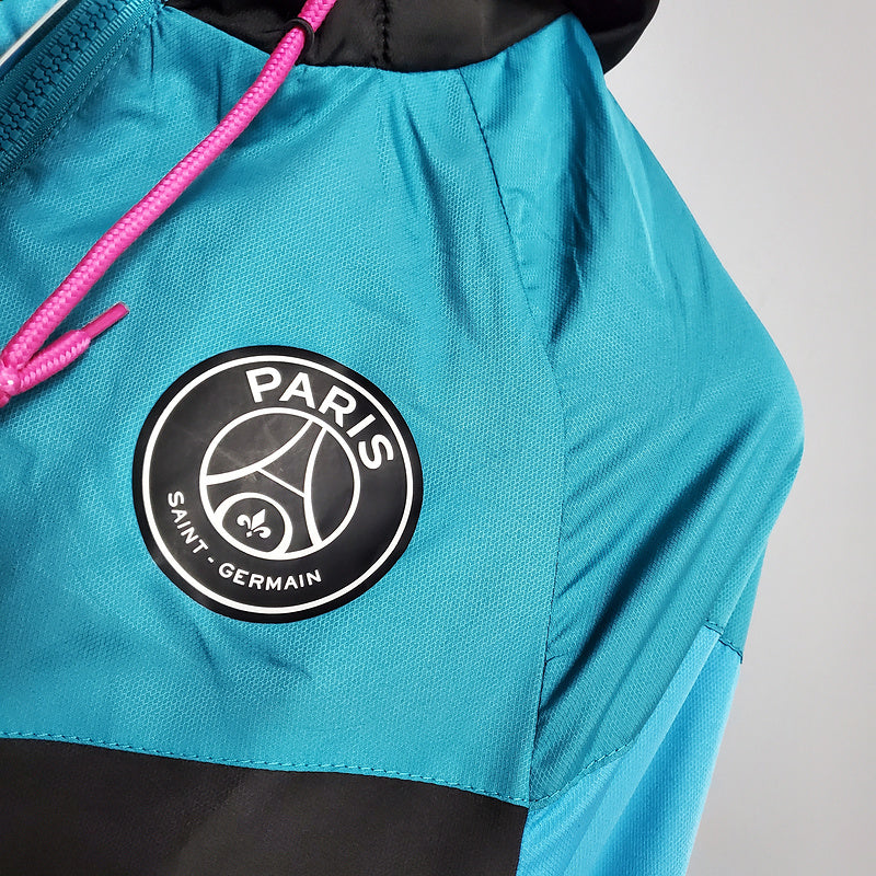 CORTA VENTO - PARIS SAINT GERMAIN (PSG) - PRETO, AZUL E ROXO