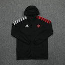 CORTA VENTO - MANCHESTER UNITED - PRETO E VERMELHO