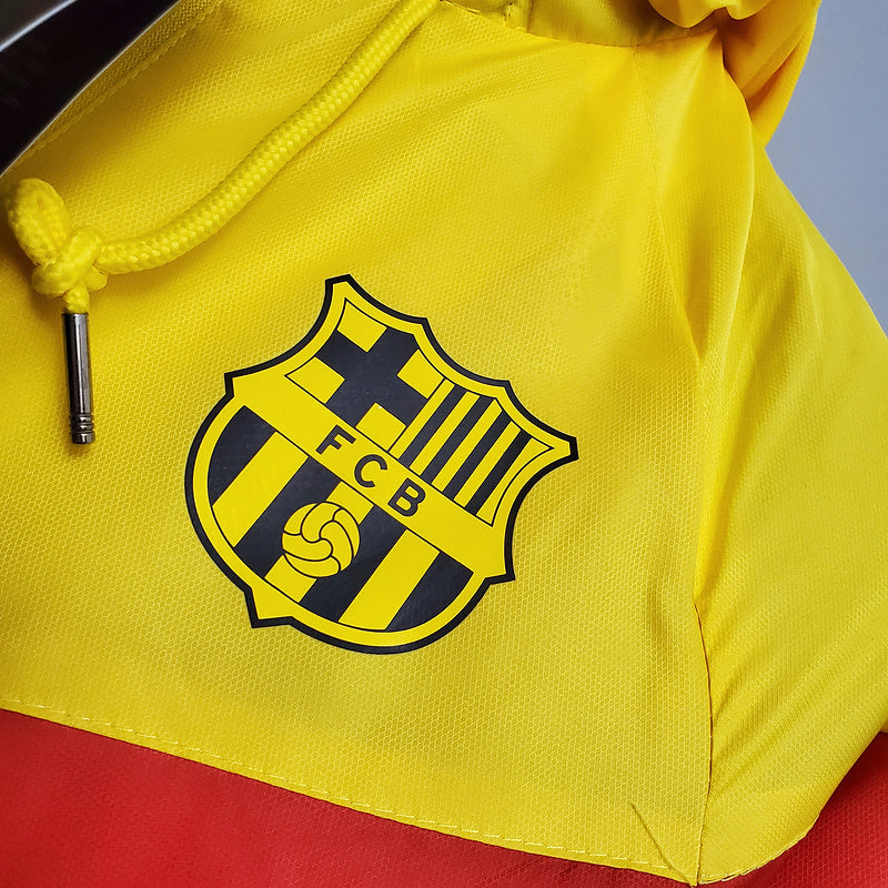 CORTA VENTO - BARCELONA - AMARELO, AZUL E VERMELHO