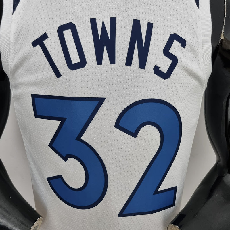 CAMISA MINNESOTA TIMBERWOLVES - BRANCA COM NIKE BRILHANTE - CITY EDITION 75TH ANNIVERSARY - 2022