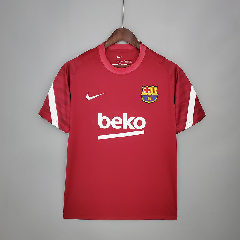 CAMISA BARCELONA - TREINO - TORCEDOR - VINHO - 21/22