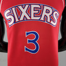 CAMISA PHILADELPHIA 76ERS - VERMELHA - RETRÔ