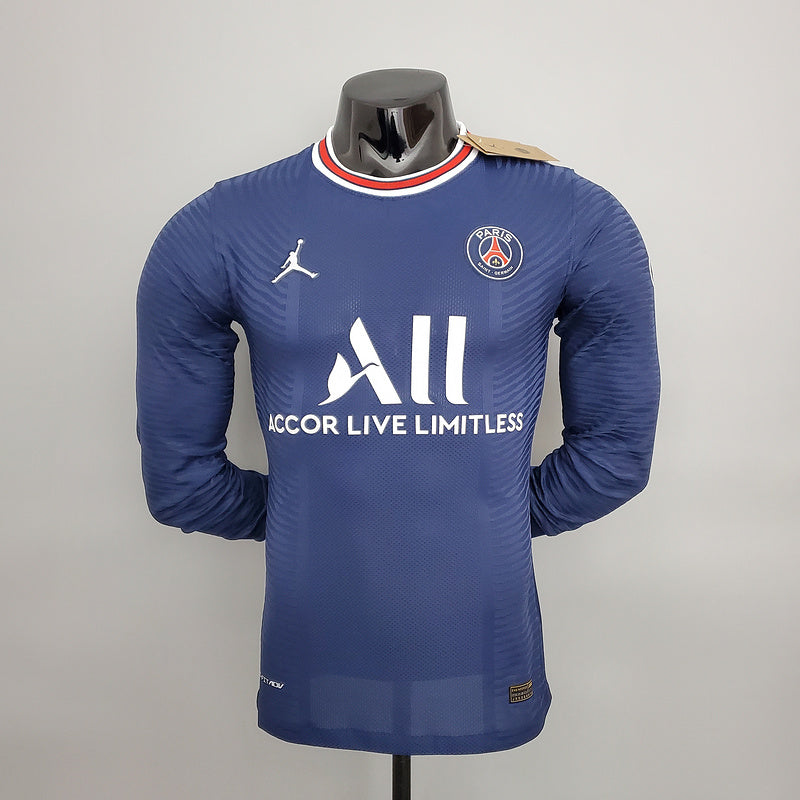 CAMISA PARIS SAINT GERMAIN (PSG) - MANGA LONGA -  CASA/ HOME - JOGADOR 21/22