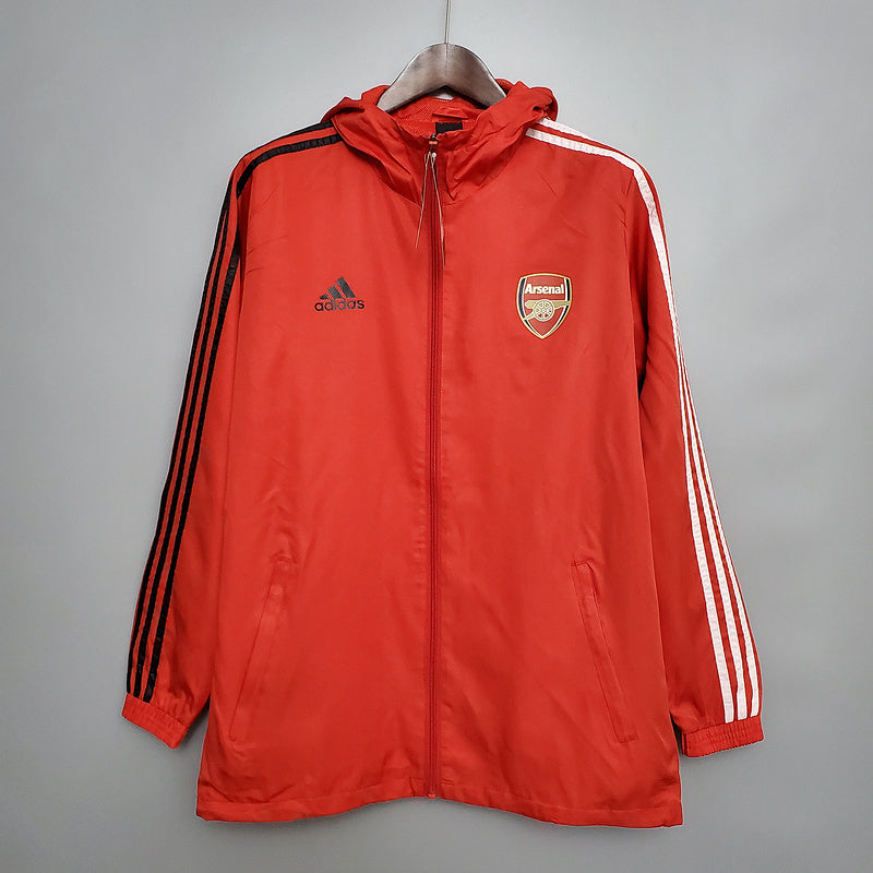 CORTA VENTO - ARSENAL - VERMELHO, PRETO E BRANCO