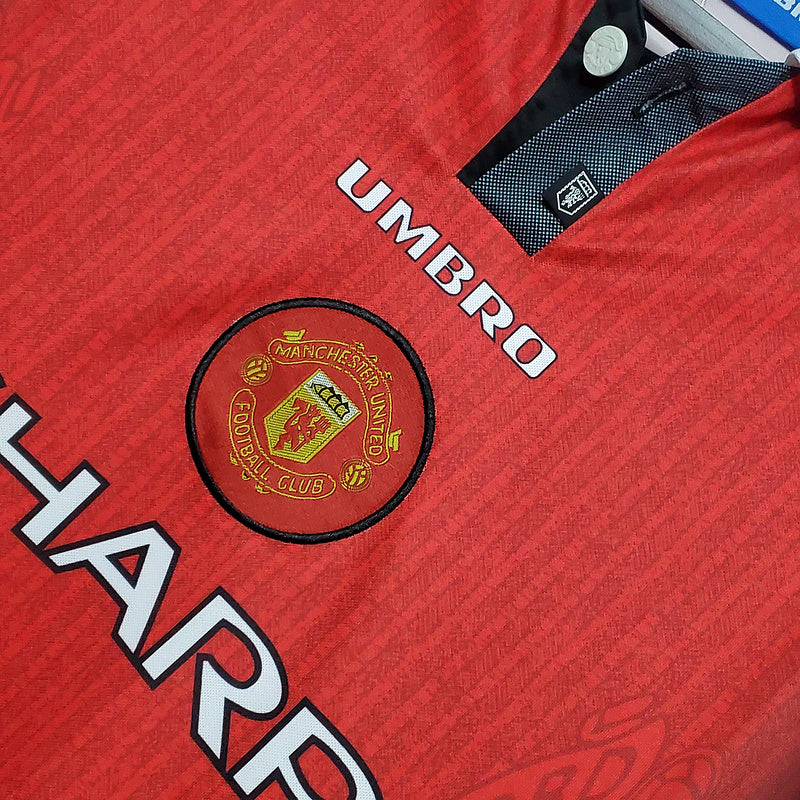 MANGA LONGA MANCHESTER UNITED- RETRÔ - TORCEDOR - 1996