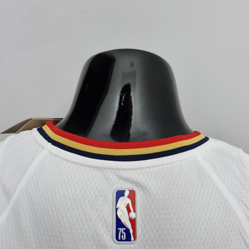 CAMISA NEW ORLEANS PELICANS - BRANCA COM NIKE BRILHANTE - CITY EDITION 75TH ANNIVERSARY - 2021/ 2022