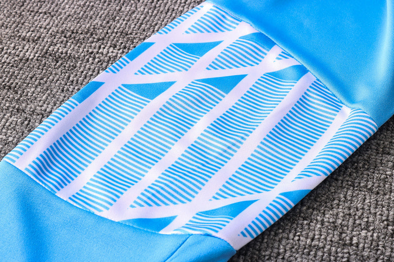 KIT PRÉ JOGO - OLYMPIQUE DE MARSEILLE - AZUL CLARO E PRETO