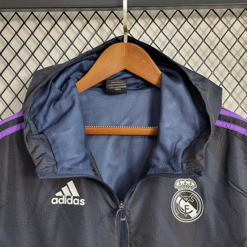 CORTA VENTO - REAL MADRID - PRETO E ROXO