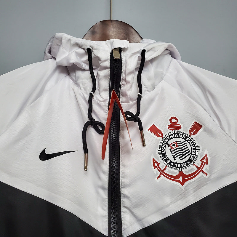 CORTA VENTO - CORINTHIANS - PRETO E BRANCO