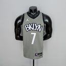 CAMISA BROOKLYN NETS - ICON EDITION 75TH ANNIVERSARY - JORDAN BRILHANTE - CINZA - 2021/ 2022