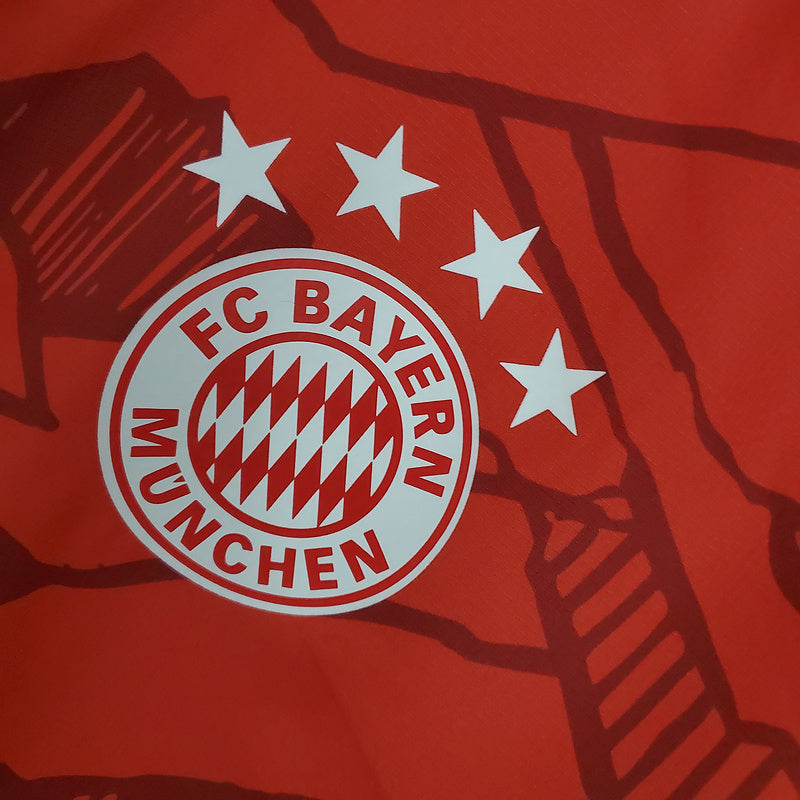 CORTA VENTO - BAYERN DE MUNIQUE - VERMELHO E BRANCO