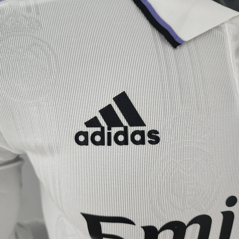 CAMISA REAL MADRID - MANGA LONGA -  CASA/ HOME - JOGADOR 22/23