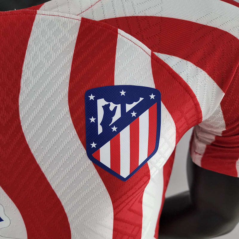 CAMISA ATLÉTICO DE MADRID - CASA/HOME - COM PATROCÍNIO - JOGADOR - 22/23