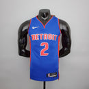 CAMISA DETROIT PISTONS - AZUL COM NIKE BRILHANTE - ICON EDITION 75TH ANNIVERSARY - 2021/ 2022
