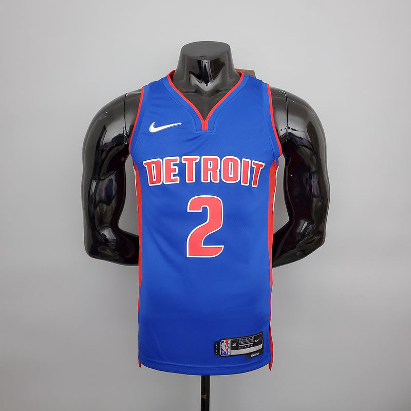 CAMISA DETROIT PISTONS - AZUL COM NIKE BRILHANTE - ICON EDITION 75TH ANNIVERSARY - 2021/ 2022
