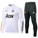 KIT PRÉ JOGO - MANCHESTER UNITED - BRANCO, PRETO E LARANJA