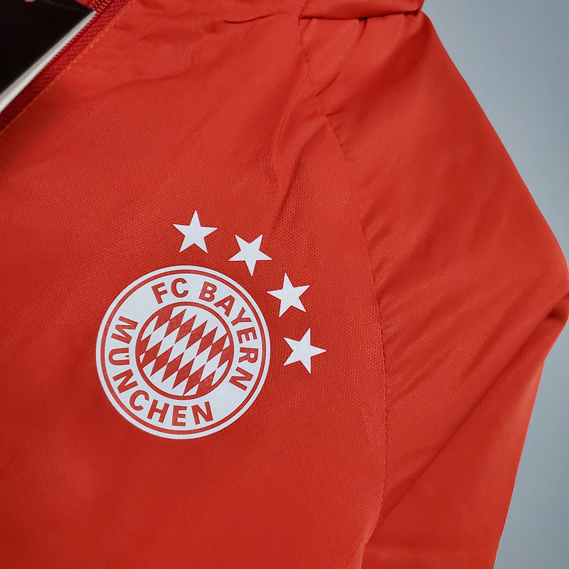 CORTA VENTO - BAYERN DE MUNIQUE - VERMELHO, BRANCO E PRETO
