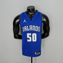 CAMISA ORLANDO MAGIC - AZUL COM JORDAN BRILHANTE - ICON EDITION 75TH ANNIVERSARY - 2021/ 2022