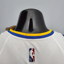 CAMISA GOLDEN STATE WARRIORS - QUBRA DE RECORDE STEPHEN CURRY 2974 VEZES DE 3 - BRANCA COM NIKE BRILHANTE - ICON EDITION 75TH ANNIVERSARY - 2021/ 2022