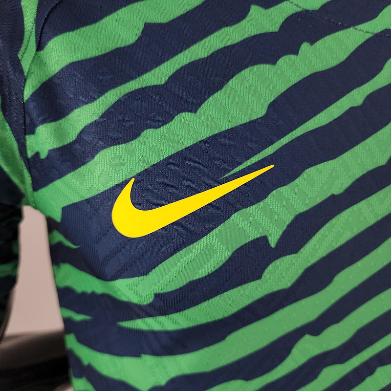 CAMISA BRASIL - CONCEITO VERDE E AZUL - JOGADOR - 22/ 23