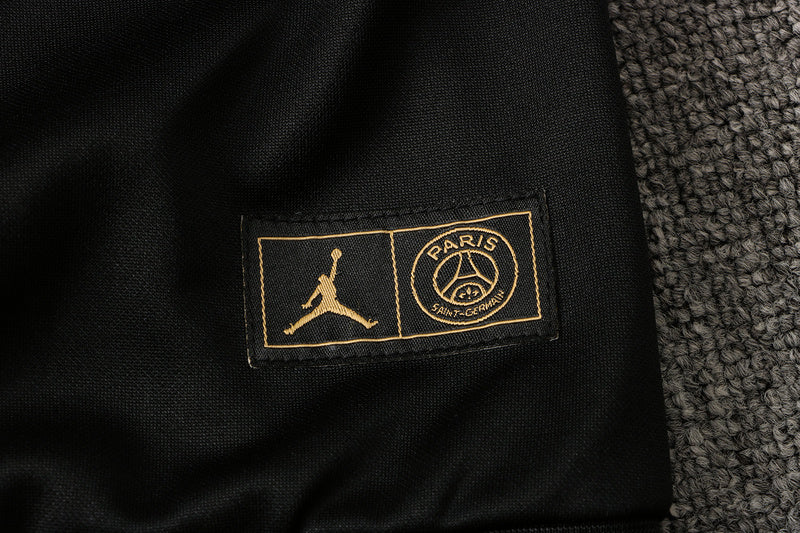 KIT MOLETOM - PARIS SAINT GERMAIN (PSG) -  PRETO, BRANCO E DOURADO JORDAN