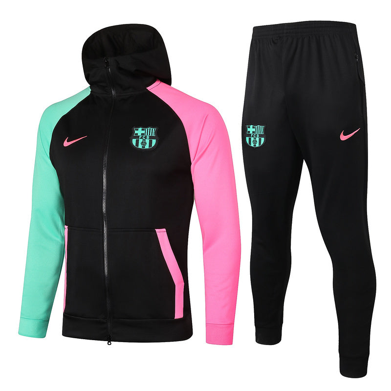 KIT PASSEIO COM CAPUZ - BARCELONA - PRETO, VERDE E ROSA