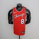 CAMISA CHICAGO BULLS - VERMELHA COM NIKE BRILHANTE - CITY EDITION 75TH ANNIVERSARY - 2022